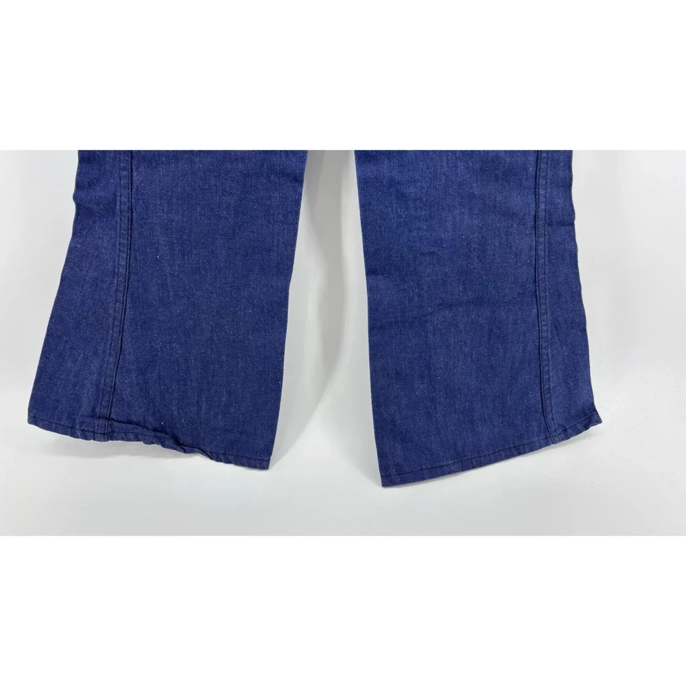 Vintage US Navy Seafarer Pants Bell Bottom Mens Denim Jeans Flare 25x30 Blue